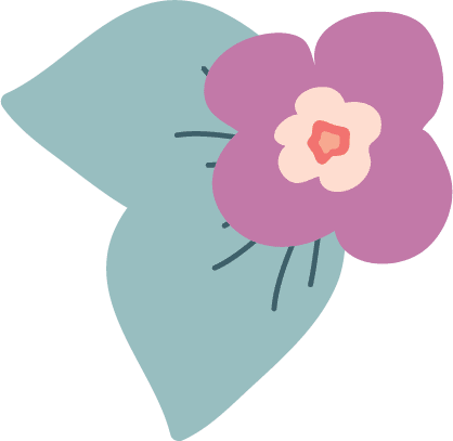 Femme Motion Illustration - Pflanzen Dekor Blume links
