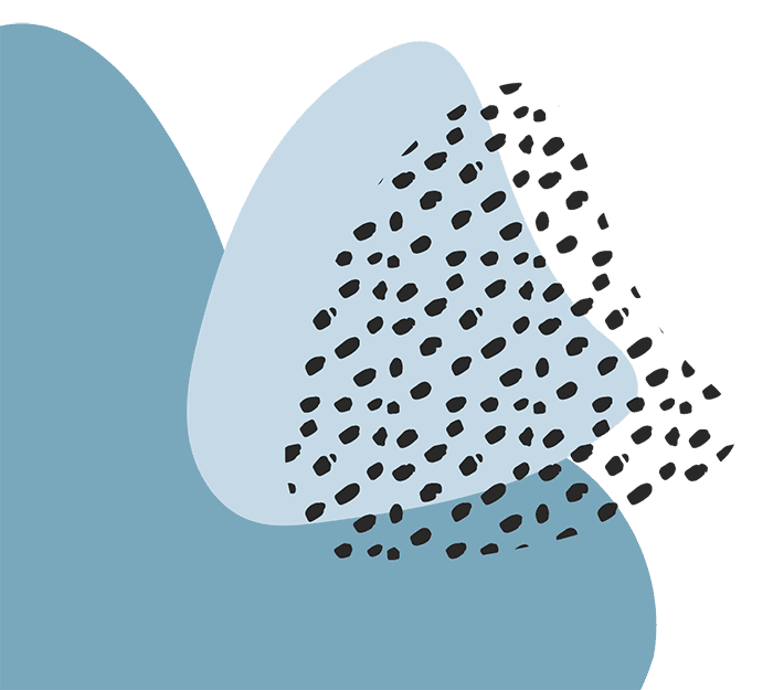 Femme Motion Bubbles - Footer Color Blob mit Muster